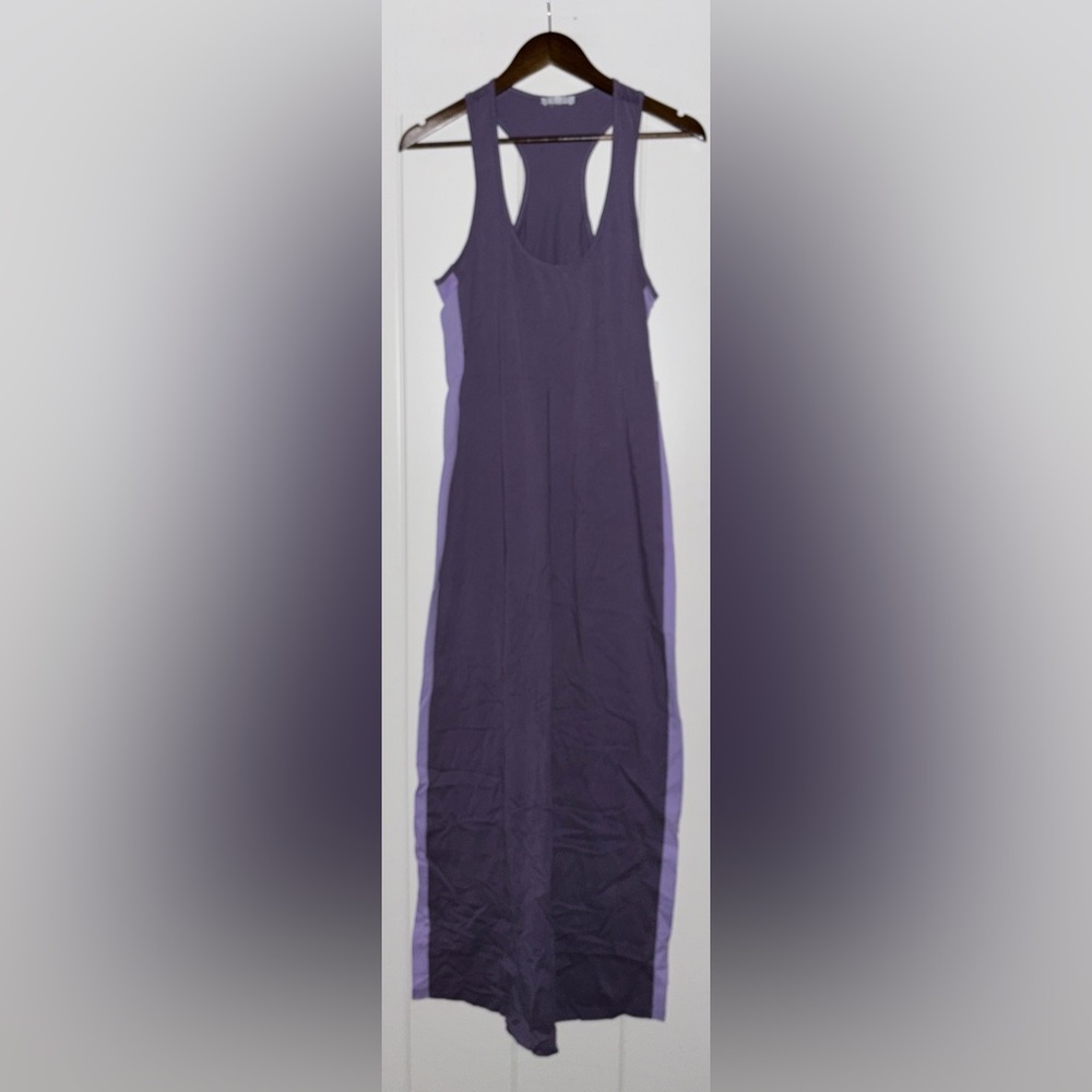 NEW Calme Johnny Was Racerback Knit Maxi Dress Colorblock Beach Vacation M
